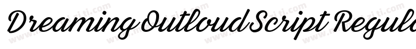 Dreaming Outloud Script Regular PRO字体转换